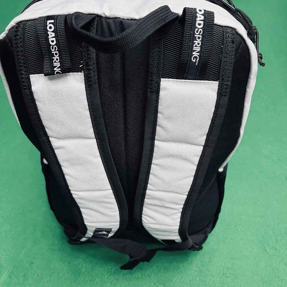 Adidas Excel 7 Backpack Twill White Black Laptop Gym Workout Travel, 34L OSFA
